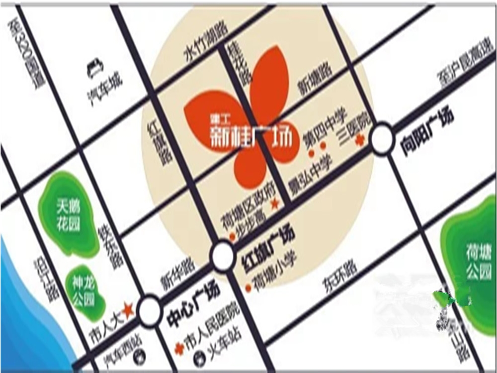 新桂广场位置图
