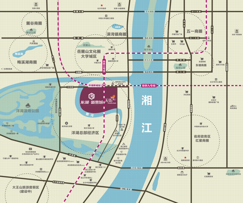 龙湖新壹城位置图