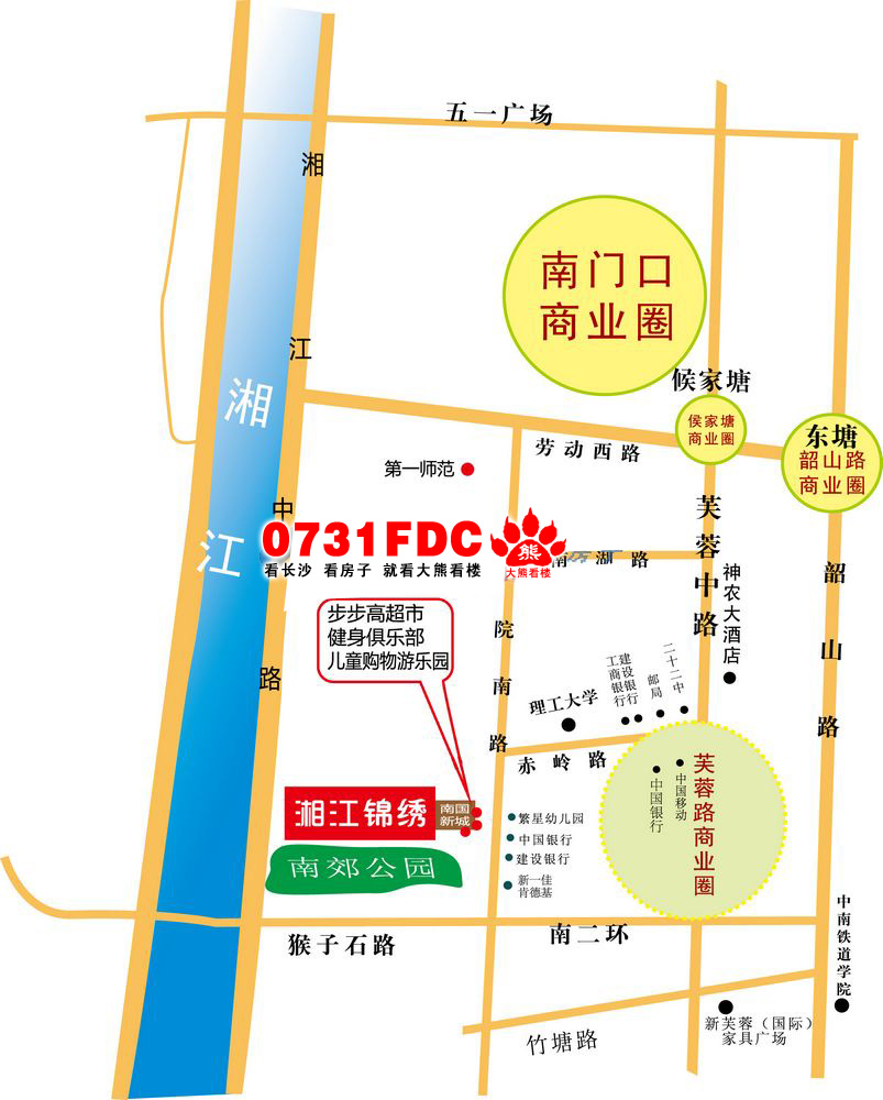 湘江锦绣位置图