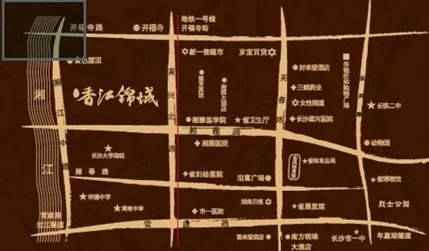 香江锦园(福乐香江锦城)位置图