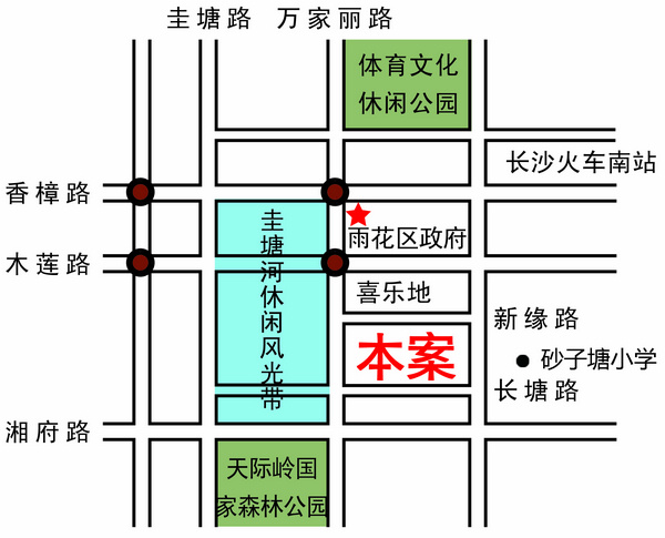 新里程潇湘名城 位置图