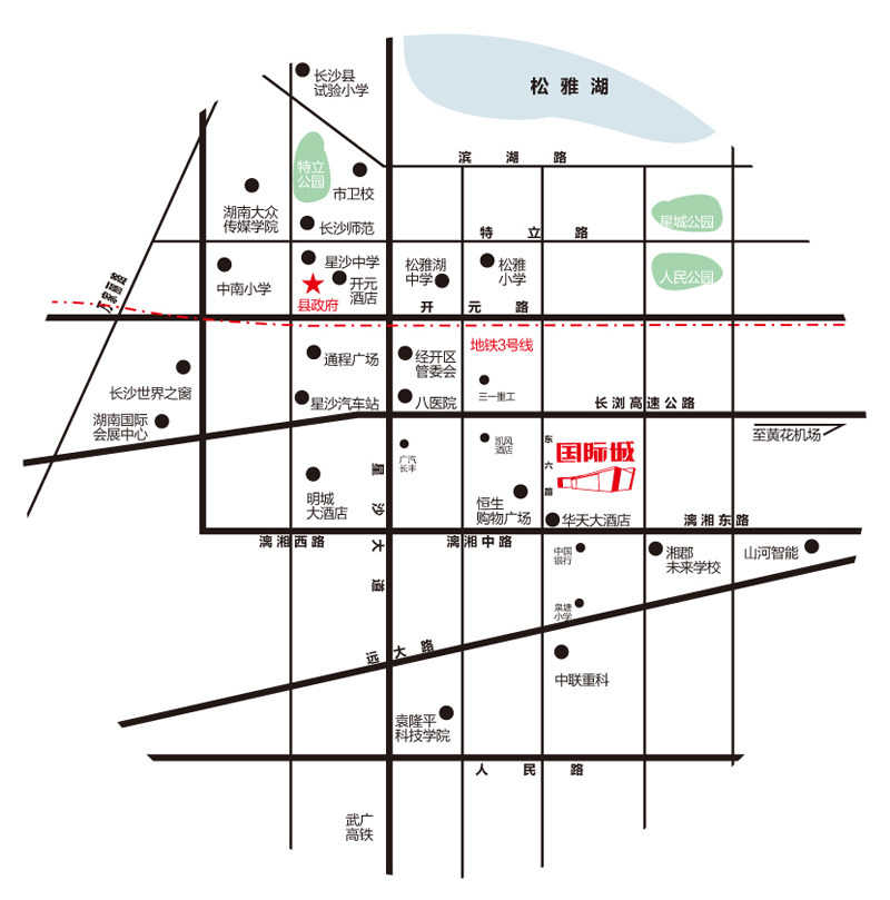 中国铁建国际城二期位置图