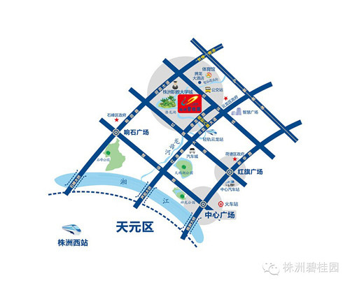 株洲碧桂园位置图